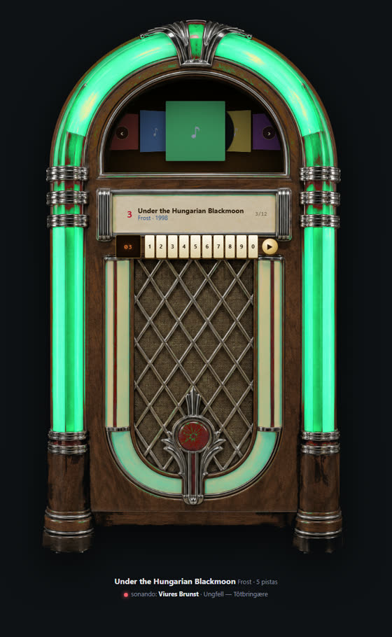 La gramola: una Wurlitzer con el carrusel de discos